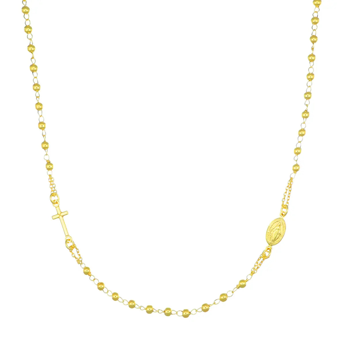 Amen Collana Rosario Girocollo Dorato