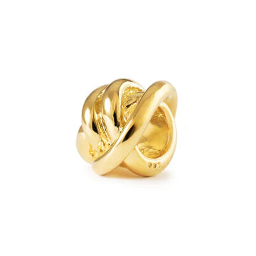 Trollbeads Nodo della Fortuna, placcato oro