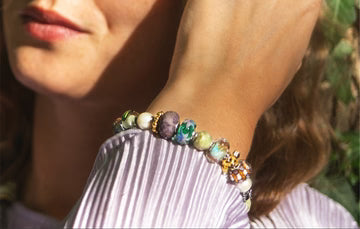 Trollbeads Tulipani dell'Ottimismo, placcato oro