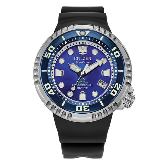Citizen Diver's Eco Drive 300 mt Gas Diver Unite with Blue L.E.