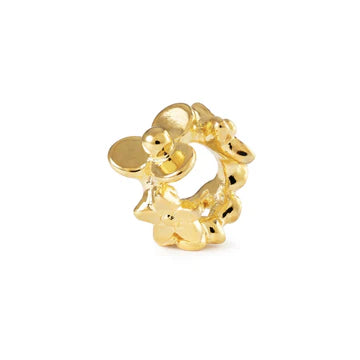 Trollbeads Bouquet di Fiori, placcato oro